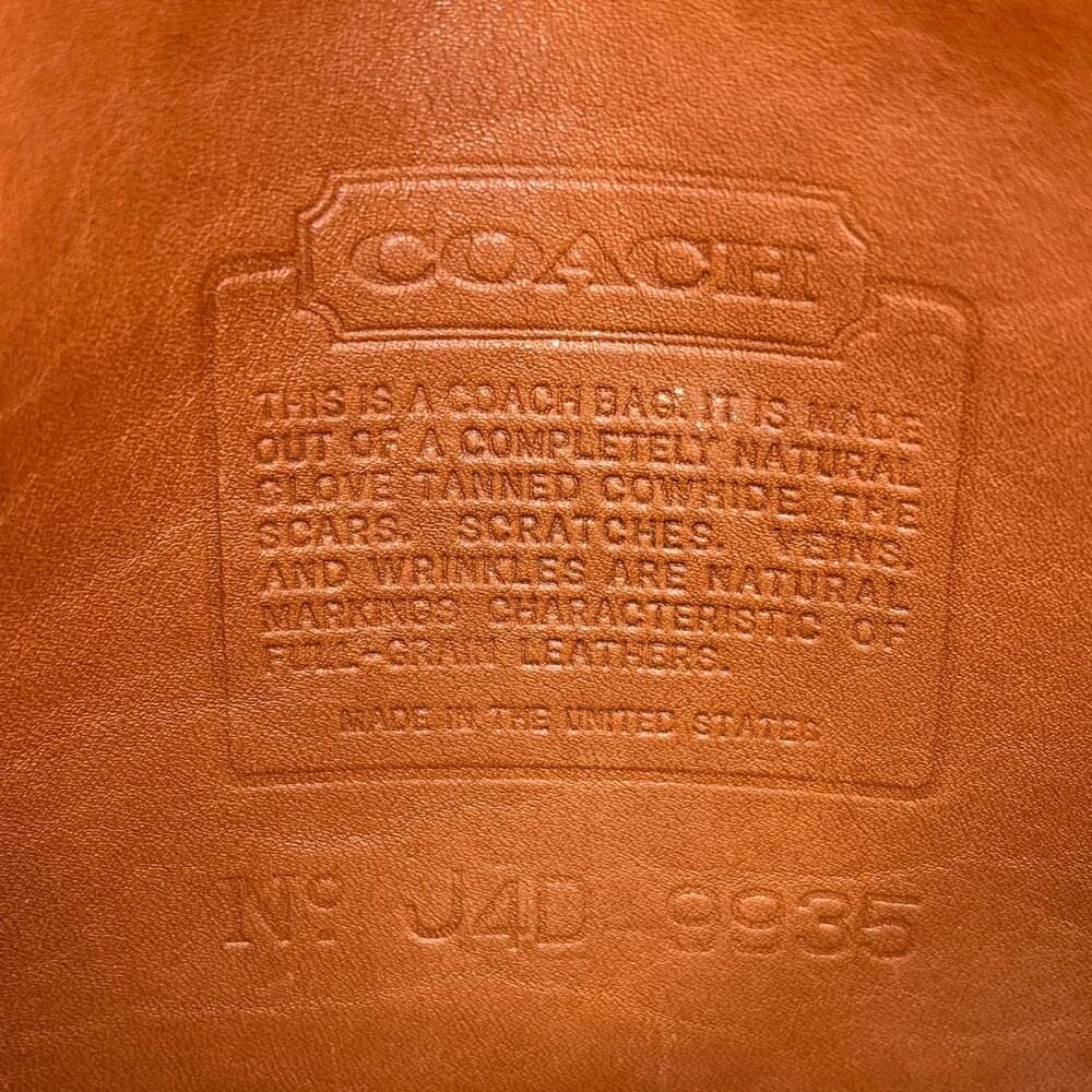 Vintage Coach Hadley Zip 9935 British Tan 1994 USA - Picture 9 of 10
